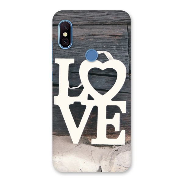 Wood Love Lock Back Case for Redmi Note 6 Pro