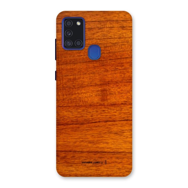 Wood Texture Design Back Case for Galaxy A21s