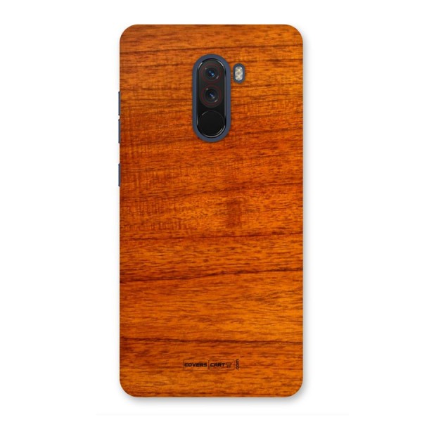 Wood Texture Design Back Case for Poco F1