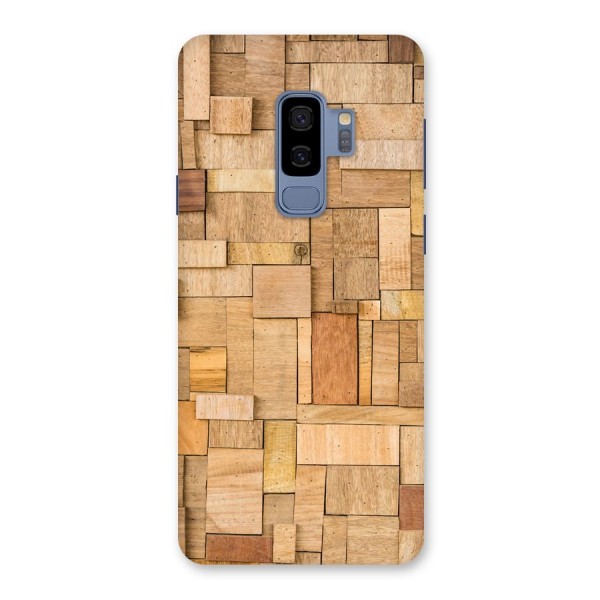 Wooden Blocks Back Case for Galaxy S9 Plus