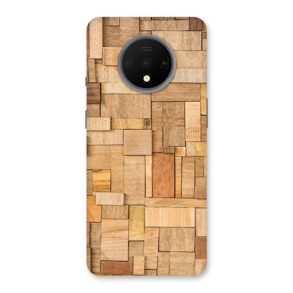 Wooden Blocks Back Case for OnePlus 7T