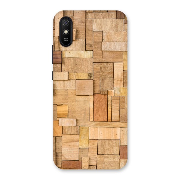 Wooden Blocks Back Case for Redmi 9A