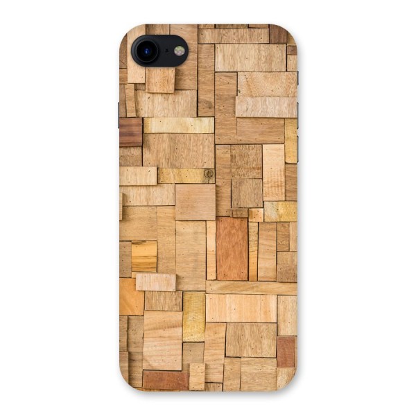 Wooden Blocks Back Case for iPhone SE 2020