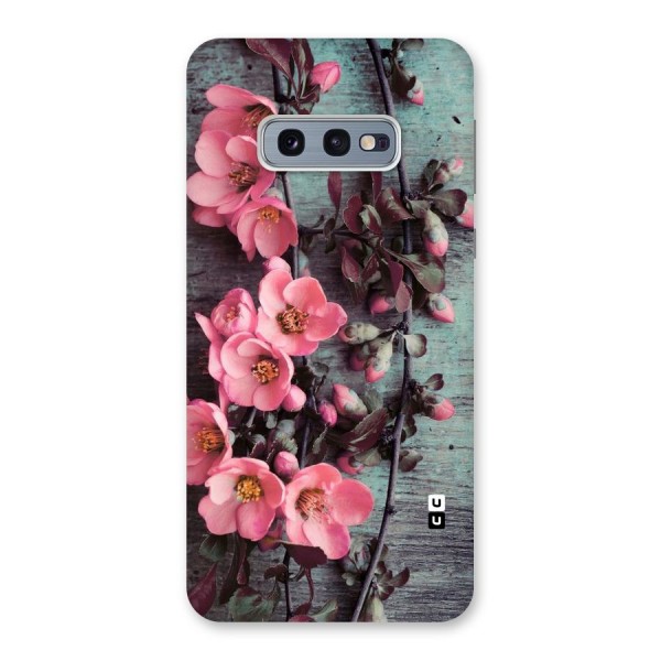 Wooden Floral Pink Back Case for Galaxy S10e