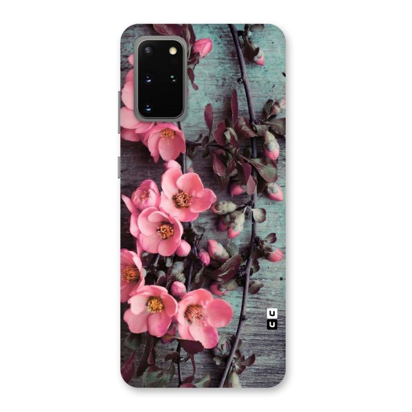 Wooden Floral Pink Back Case for Galaxy S20 Plus