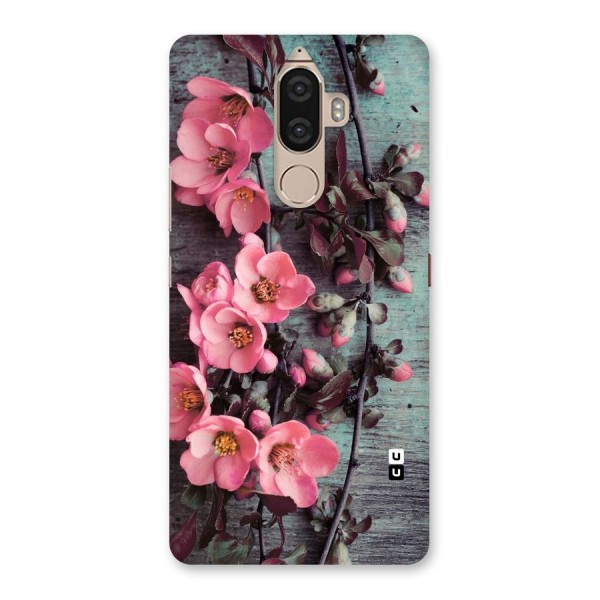 Wooden Floral Pink Back Case for Lenovo K8 Note