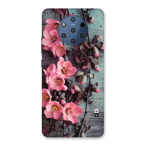 Wooden Floral Pink Back Case for Nokia 9 PureView