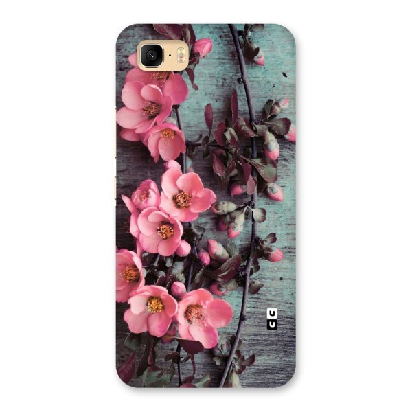 Wooden Floral Pink Back Case for Zenfone 3s Max