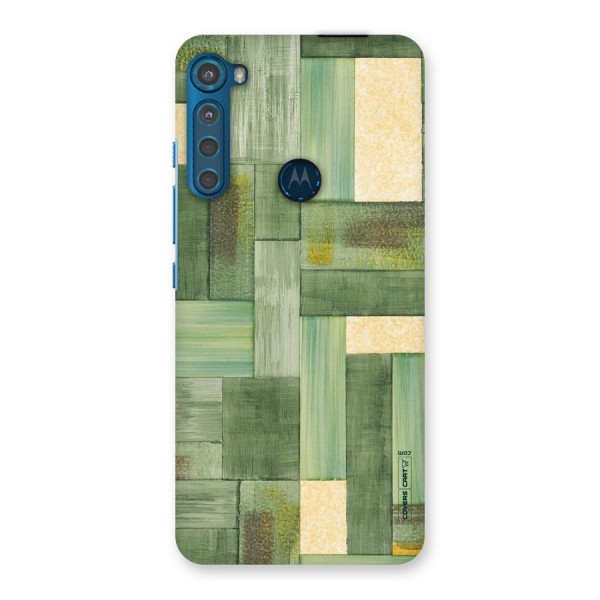 Wooden Green Texture Back Case for Motorola One Fusion Plus