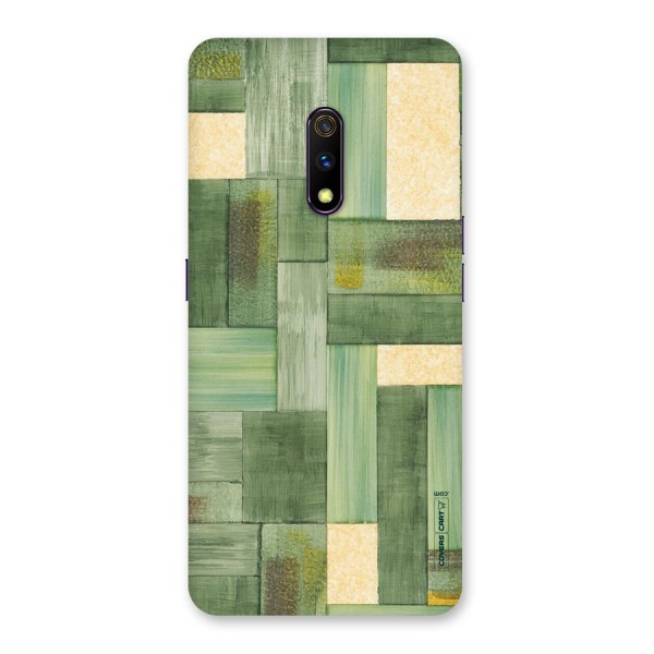 Wooden Green Texture Back Case for Realme X