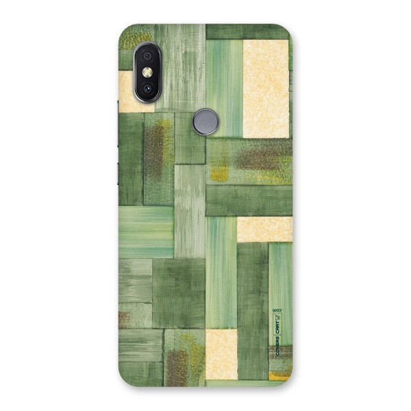 Wooden Green Texture Back Case for Redmi Y2