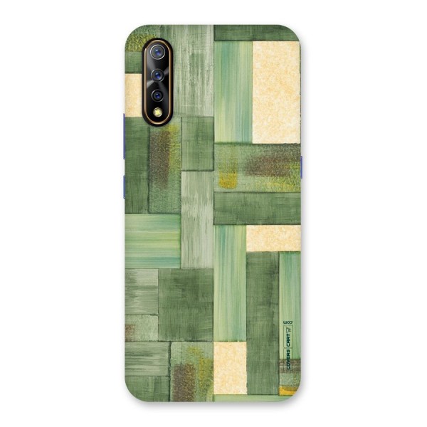 Wooden Green Texture Back Case for Vivo S1