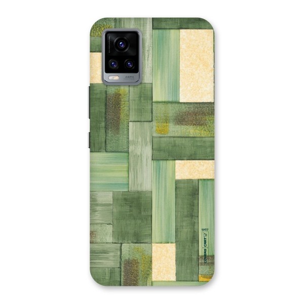 Wooden Green Texture Back Case for Vivo V20