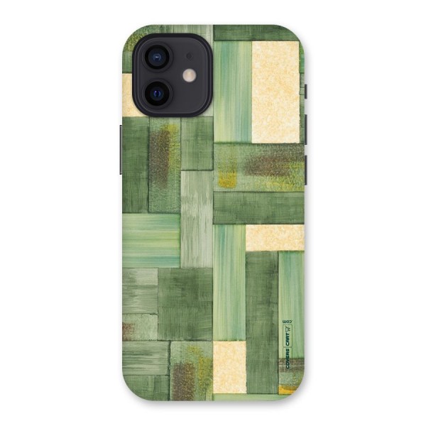 Wooden Green Texture Back Case for iPhone 12