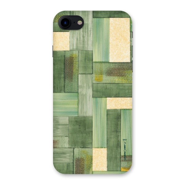 Wooden Green Texture Back Case for iPhone SE 2020