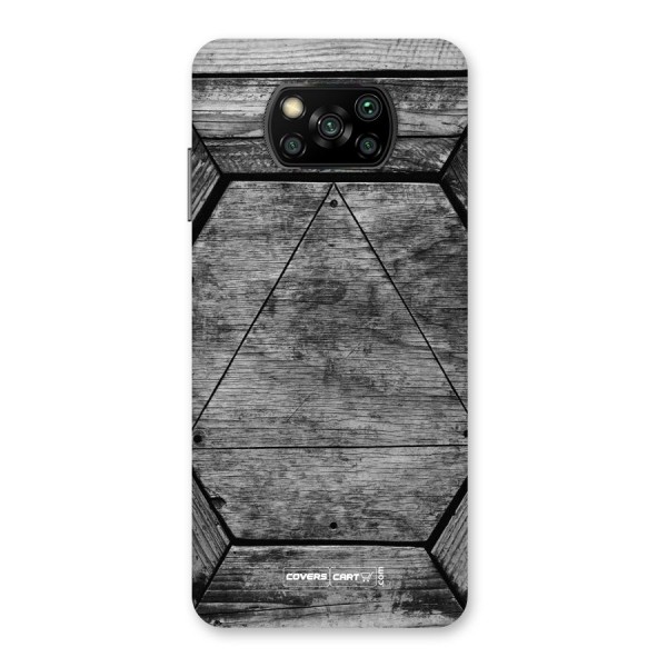 Wooden Hexagon Back Case for Poco X3