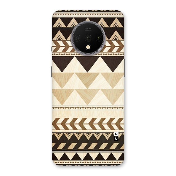 Wooden Printed Chevron Back Case for OnePlus 7T