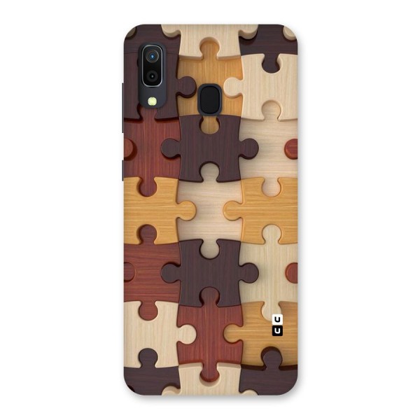 Wooden Puzzle (Printed) Back Case for Galaxy A20