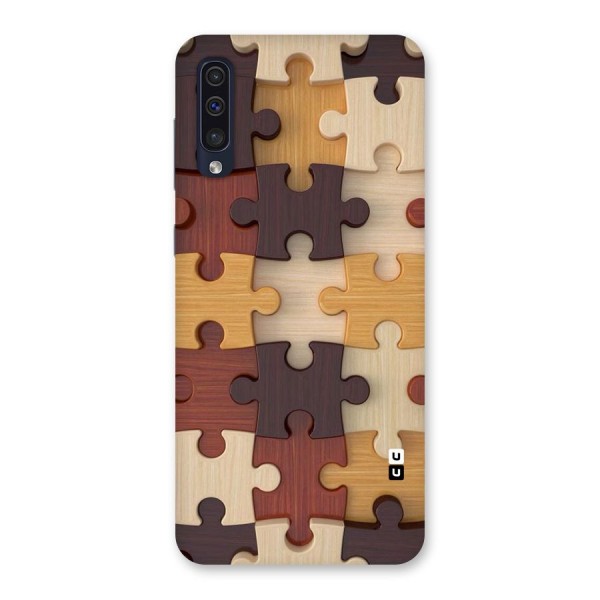 Wooden Puzzle (Printed) Back Case for Galaxy A50