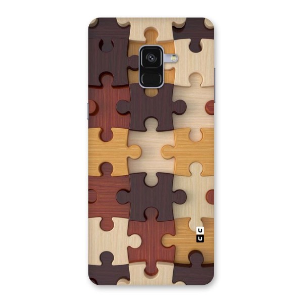 Wooden Puzzle (Printed) Back Case for Galaxy A8 Plus