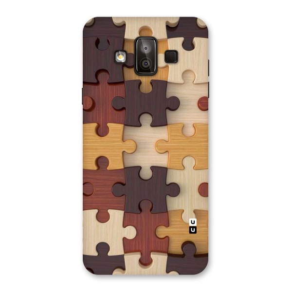 Wooden Puzzle (Printed) Back Case for Galaxy J7 Duo