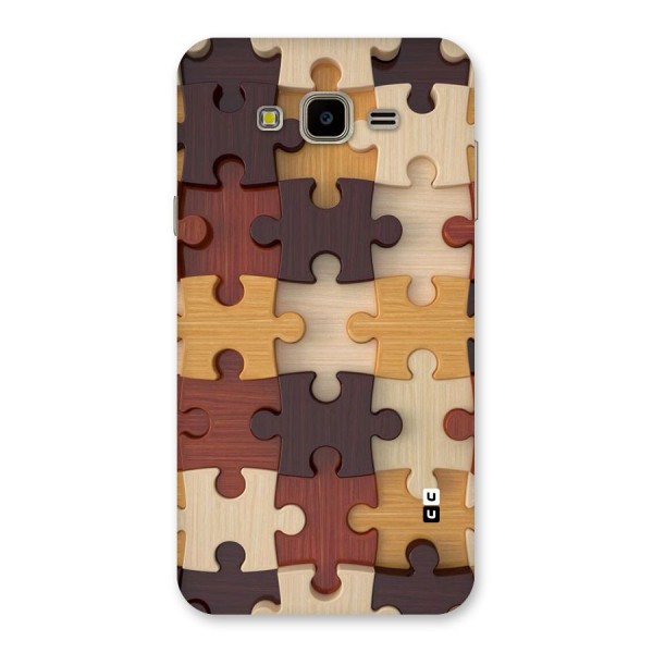 Wooden Puzzle (Printed) Back Case for Galaxy J7 Nxt