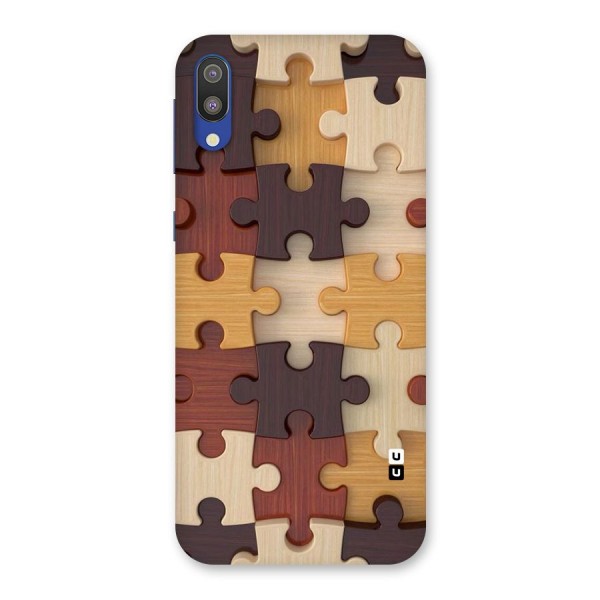 Wooden Puzzle (Printed) Back Case for Galaxy M10