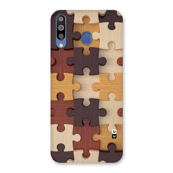 Wooden Puzzle (Printed) Back Case for Galaxy M30