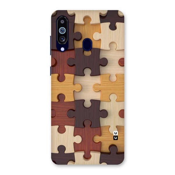 Wooden Puzzle (Printed) Back Case for Galaxy M40