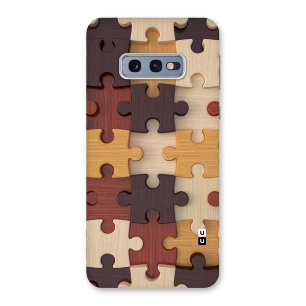 Wooden Puzzle (Printed) Back Case for Galaxy S10e