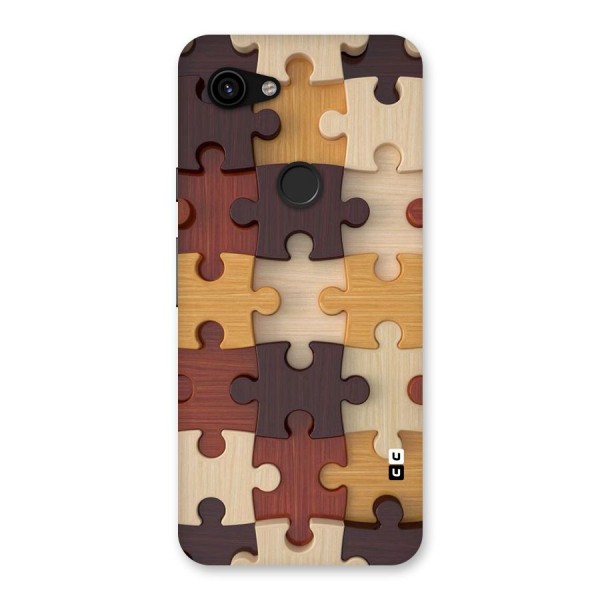 Wooden Puzzle (Printed) Back Case for Google Pixel 3a