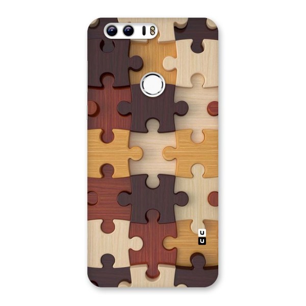 Wooden Puzzle (Printed) Back Case for Honor 8