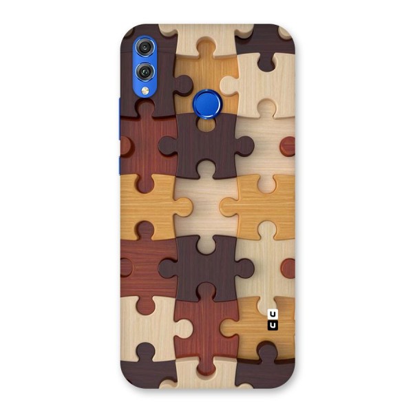 Wooden Puzzle (Printed) Back Case for Honor 8X