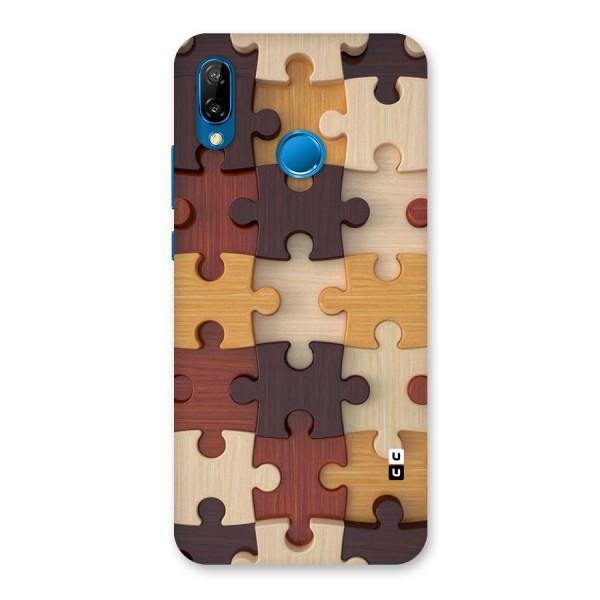 Wooden Puzzle (Printed) Back Case for Huawei P20 Lite