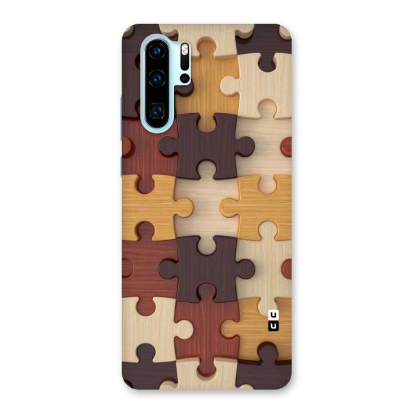 Wooden Puzzle (Printed) Back Case for Huawei P30 Pro