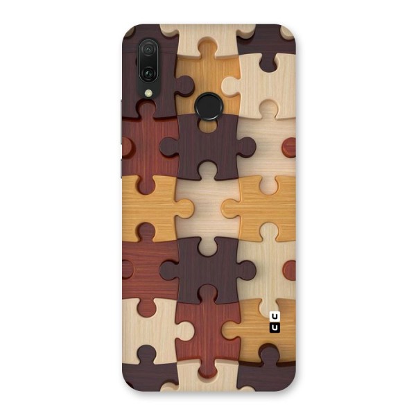 Wooden Puzzle (Printed) Back Case for Huawei Y9 (2019)