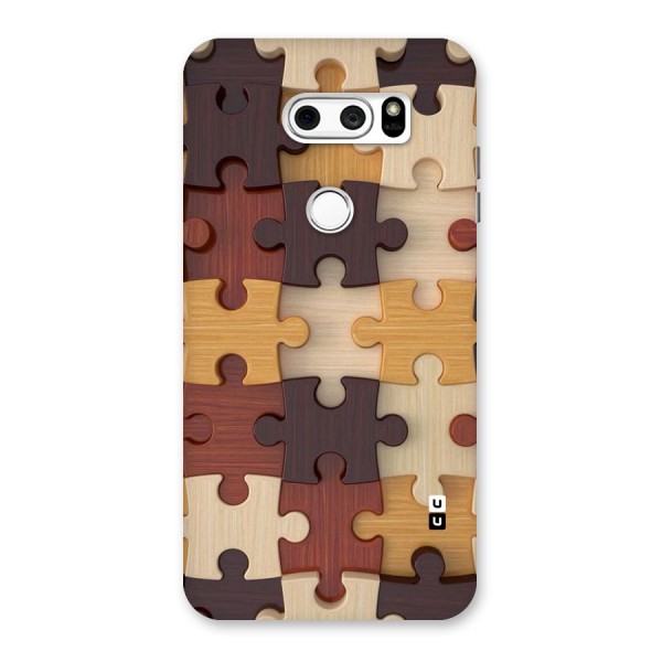 Wooden Puzzle (Printed) Back Case for LG V30
