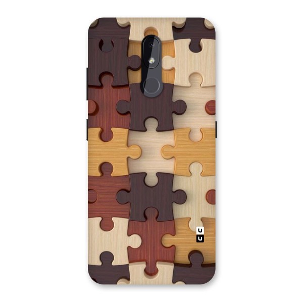Wooden Puzzle (Printed) Back Case for Nokia 3.2
