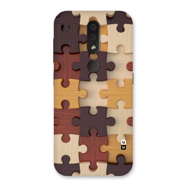 Wooden Puzzle (Printed) Back Case for Nokia 4.2