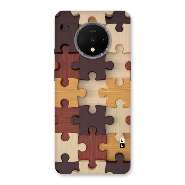 Wooden Puzzle (Printed) Back Case for OnePlus 7T