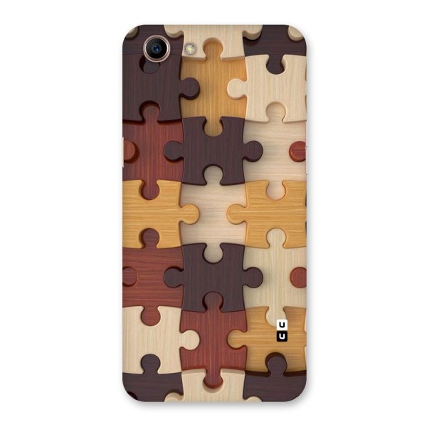Wooden Puzzle (Printed) Back Case for Oppo A83 (2018)