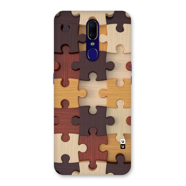 Wooden Puzzle (Printed) Back Case for Oppo A9