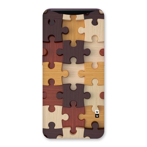 Wooden Puzzle (Printed) Back Case for Oppo Find X