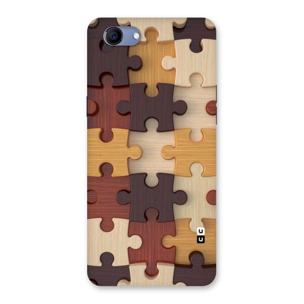 Wooden Puzzle (Printed) Back Case for Oppo Realme 1