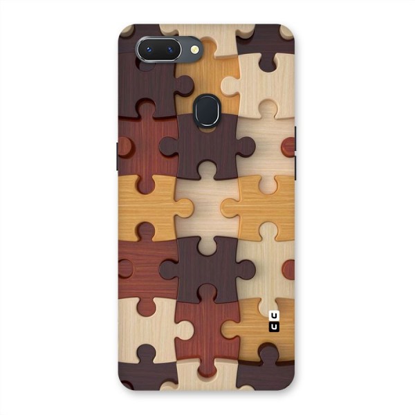 Wooden Puzzle (Printed) Back Case for Oppo Realme 2
