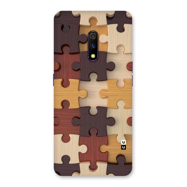 Wooden Puzzle (Printed) Back Case for Realme X