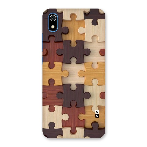 Wooden Puzzle (Printed) Back Case for Redmi 7A