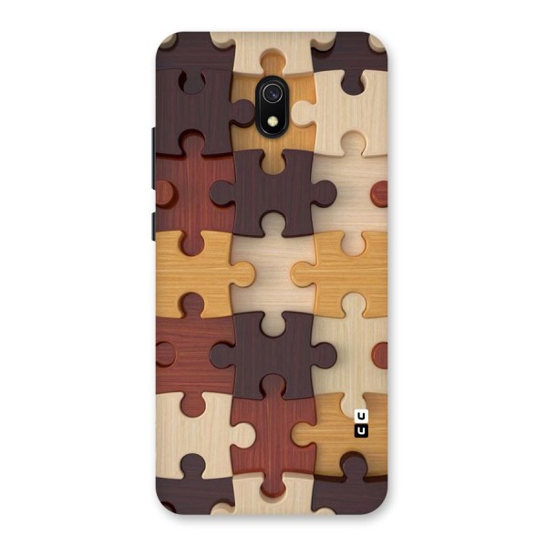 Wooden Puzzle (Printed) Back Case for Redmi 8A