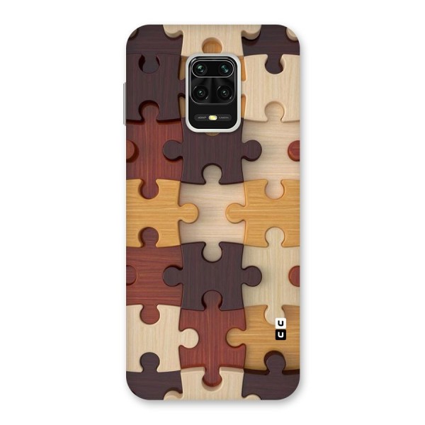 Wooden Puzzle (Printed) Back Case for Redmi Note 9 Pro Max