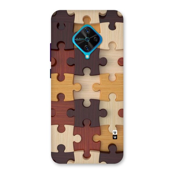 Wooden Puzzle (Printed) Back Case for Vivo S1 Pro